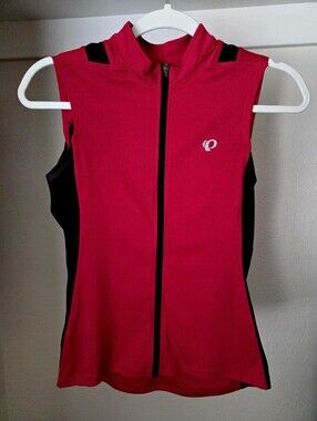 Pearl Izumi Sleeveless Cycling Tank Top - Red with Black Panels, Size XS